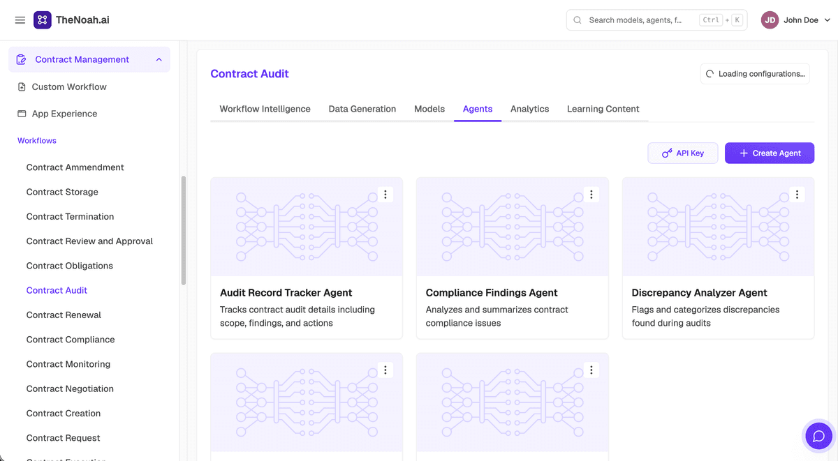Autonomous AI Agents for Contract Workflow Automation