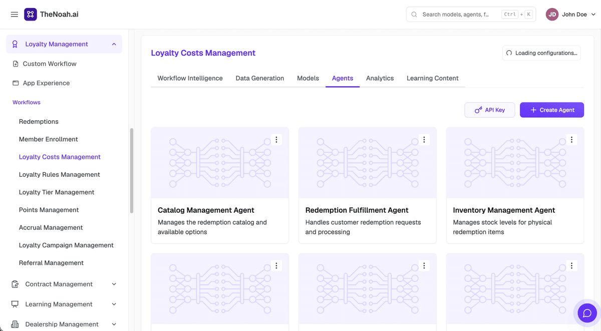 Autonomous AI Agents for Loyalty Workflow Execution
