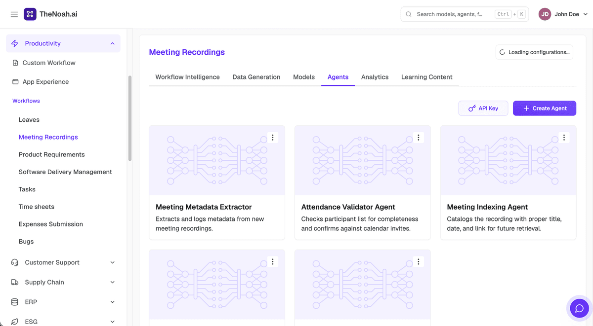 AI Agents for Productivity Operations