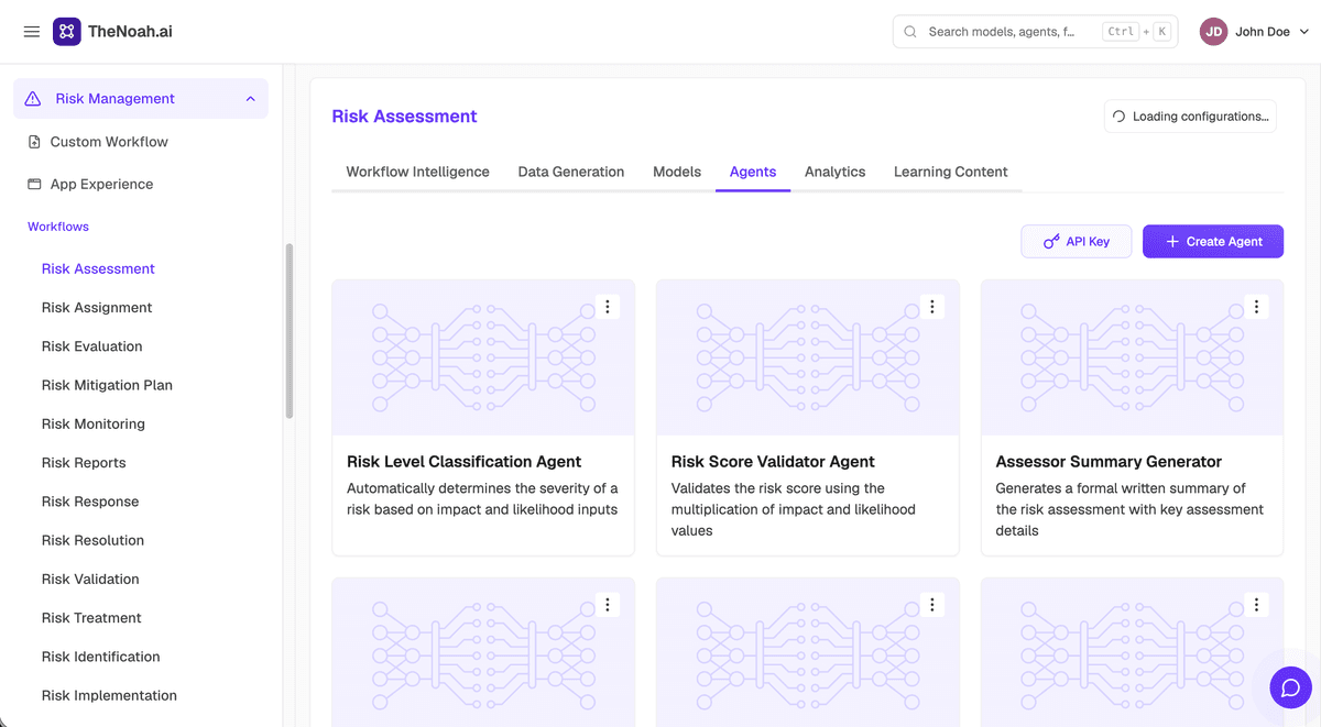 Autonomous AI Agents for Risk & Governance Automation